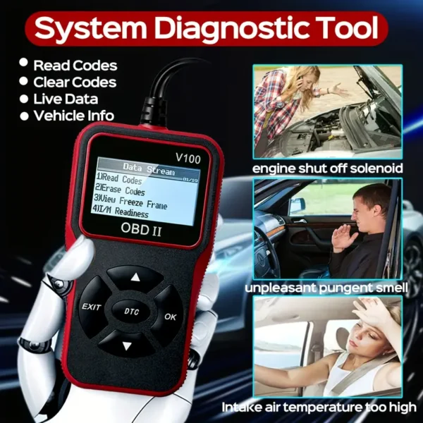 OBD2 Car Diagnostic Scanner – Engine Fault Code Reader - Image 3
