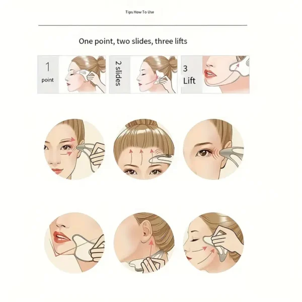 2pcs Facial & Eye Massage Roller Set + Massage Board – Beauty & Relaxation Tool - Image 2