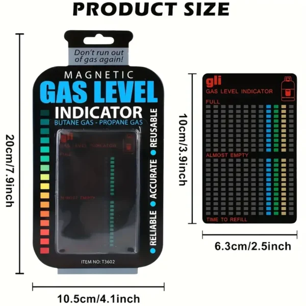 Gas level indicator